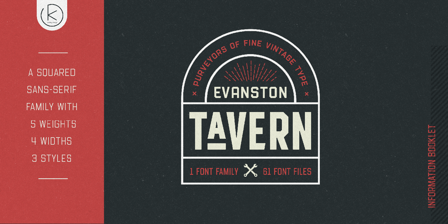 Example font Evanston Tavern 1826 #13